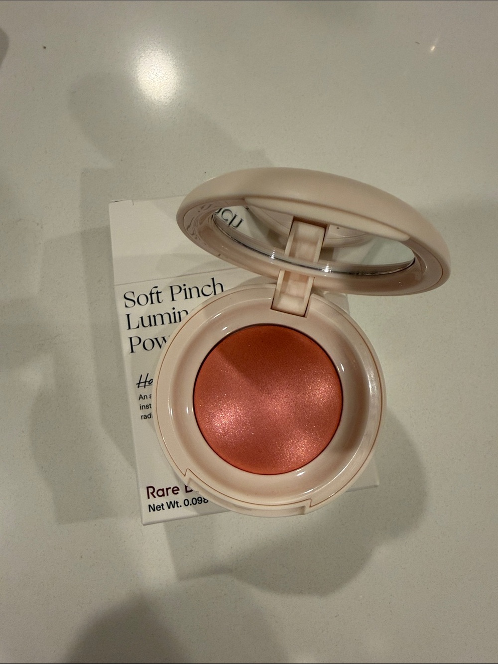 Rare Beauty Soft Pinch Poudre Lumineux Blush — Pink Packaging Accent